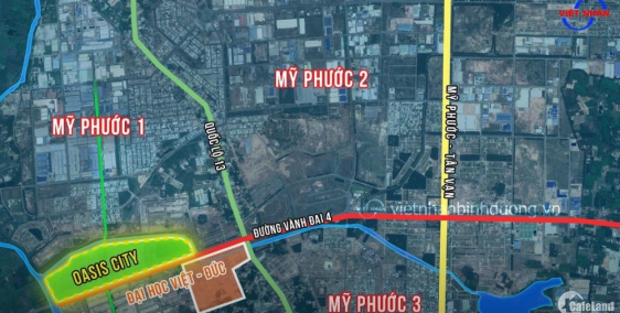 Nhà phố Oasis City mặt tiền Vành Đai 4, đối diện đại học Việt Đức