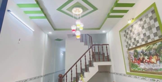 Bán nhà giá rẻ : Mặt  tiền 14m , 1 trệt 1 lầu Cần Giuộc