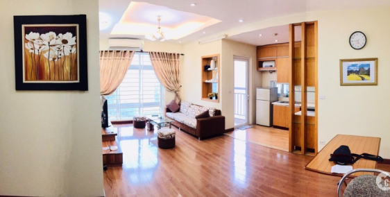 Cho thuê căn hộ tòa N02 tại KĐT Làng Quốc Tế Thăng Long full đồ