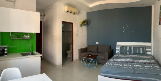 Cho thuê căn hộ mini full nội thất ngay cầu Nguyễn Văn Cừ
