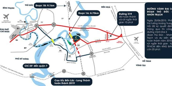 King Bay - Khu đô thị xanh liền kề quận 9 - Mặt tiền vành đai 3 - Giá từ 25tr/m2