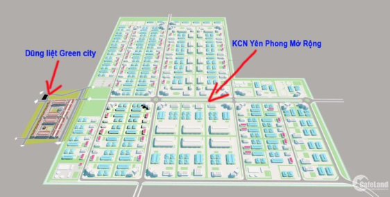 Mua đất nền khu công nghiệp Dũng Liệt Green City Yên Phong giá rẻ chỉ 12.5tr/m2