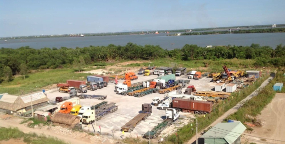 cho thuê bãi đậu xe container..kho hàng hóa vật tư ngoài trời