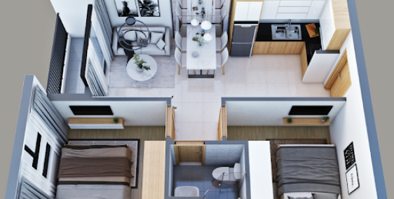 Chung cư BCons Garden 1 tỷ 150 45m² 2PN-1WC