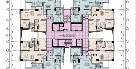 Căn góc 91m2 2 ngủ chung cư Generalexim 130 Nguyễn Đức Cảnh, Hoàng Mai. 1,9tỷ