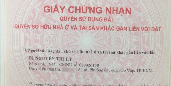 Nhà bán chính chủ mặt tiền đường Lê Lợi (bây giờ là đường số 3), phường 4.