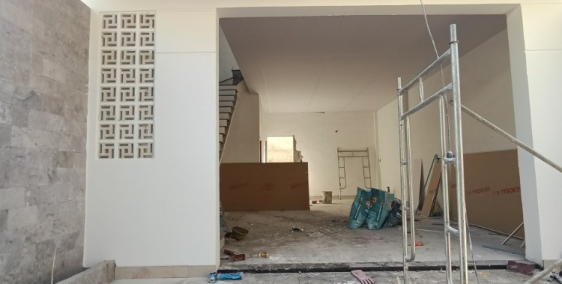 Nhà mới an cư, nhà đẹp, xây mới.