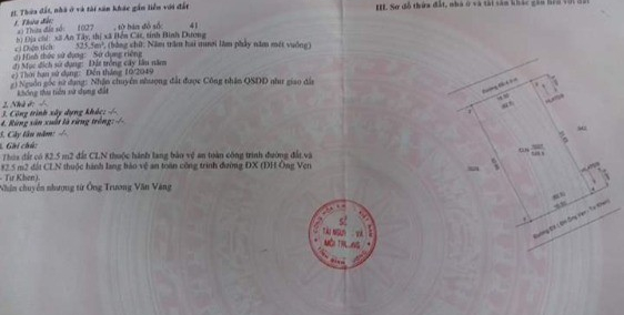 Đất An Tây 2 mặt tiền,sát kcn Việt Hương 2