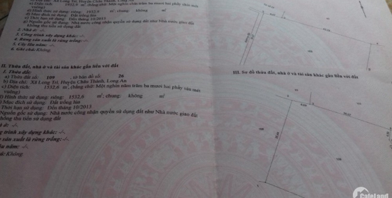 Cần bán đất vườn thanh long giá tốt Châu Thành Long An