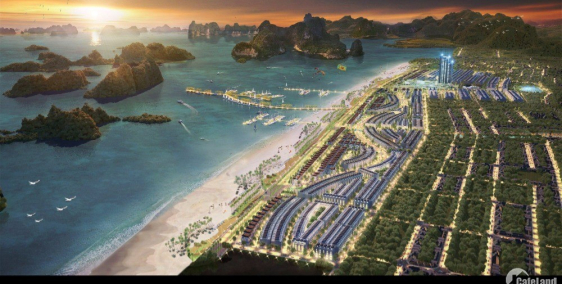 Green Dragon City Cẩm Phả thành phố nghỉ dưỡng bên bờ vịnh.