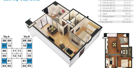 Bán căn hộ chung cư Tứ Hiệp Plaza