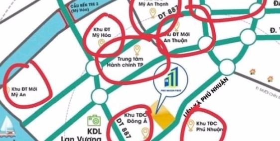 Đất mặt tiền lộ 20m liền kề ĐT887 thành phố bến tre