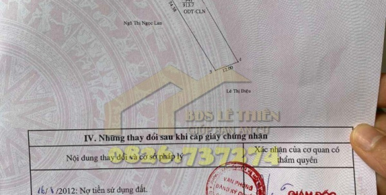 Bán đất đường DX070 Định Hòa Thủ Dầu Một.DT 913m2. Cách MPTV 50 mét