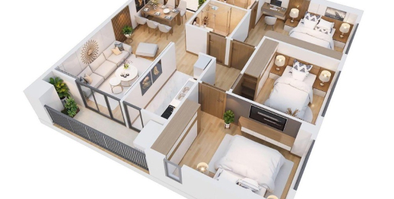 Chỉ với 300tr sở hữu ngay căn hộ cao cấp 2pn 2wc ngay tại trung tâm Vĩnh Yên