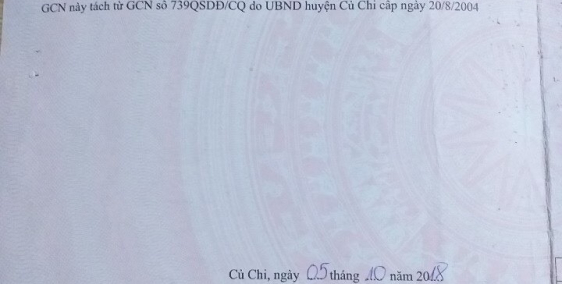 Nhà Tân Phú Trung - Củ Chi - 1 Trệt 1 Lầu - SHR - 970Tr