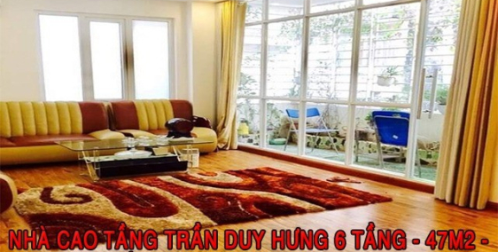 BÁN TÒA NHÀ CAO TẦNG TRẦN DUY HƯNG 6 TẦNG - 47M2 - 12M MẶT TIỀN - 3 MẶT THOÁNG