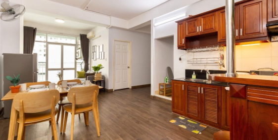 Căn hộ cho thuê 2PN, Full nội thất - 14 Triệu/tháng đã có phí QL tại Khánh Hội 3