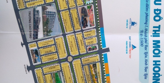 Đất nền thổ cư 100% Phường 1 Bạc Liêu