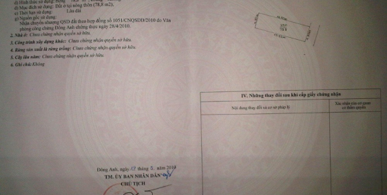 Bán mảnh đất 80m2 gần chân cầu Thăng Long