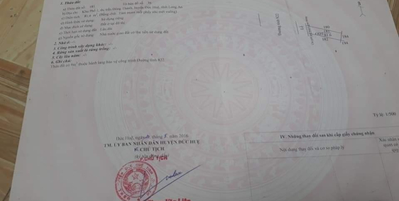 Khu Đô thị Huyện Đức Huệ ngay đường lộ chính 822