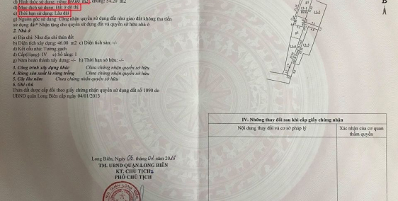 BÁN ĐẤT Ở ĐÔ THỊ LÂU DÀI, SỔ ĐỎ CHÍNH CHỦ Ở NGỌC THỤY, LONG BIÊN - 1,9 tỷ