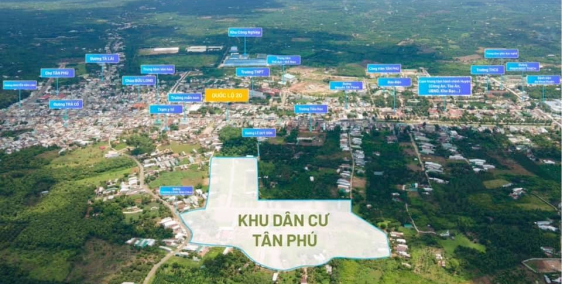 KDC đầu tiên tại Tân Phú Đồng Nai ngay trung tâm hành chính huyện Tân Phú