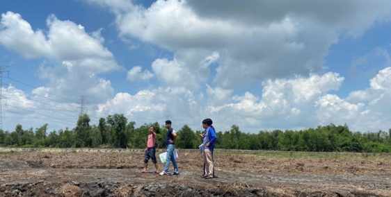 Đất Phước Khánh đường ô tô có mặt rạch giá 1tr4/m