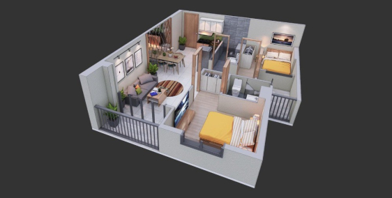 Căn hộ 2PN 65m2 tt trước 30% chỉ 600tr