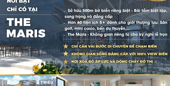 Dự án căn hộ nghỉ dưỡng Alaric - quần thể nghỉ dưỡng The Maris
