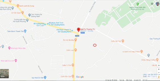 Bán lô đất thổ cư 156m2 nở hậu - tp hội an