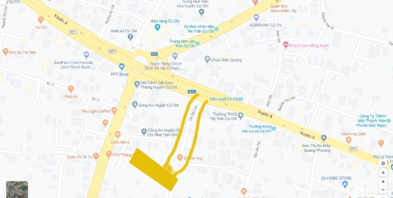 ĐẤT MẶT TIỀN TRUNG TÂM CỦ CHI GẦN CẦU VƯỢT