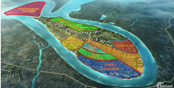 Bán đất nền sổ đỏ mặt tiền sông đảo Đại Phước, Nhơn Trạch, giá chỉ 16tr/m2