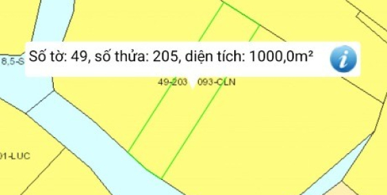 Bán đất trồng cây lâu năm 950tr/1000m, mặt sông Phú Đông Nhơn Trạch ĐN