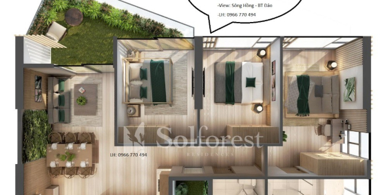 Ra mắt căn hộ solforest tại Ecopark – tòa tháp xanh đẳng cấp LH 0966770494