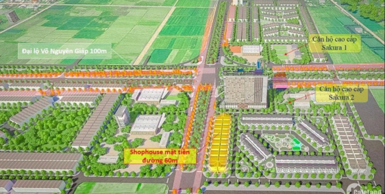 Mặt tiền kinh doanh 60m khu C Royal Park Huế