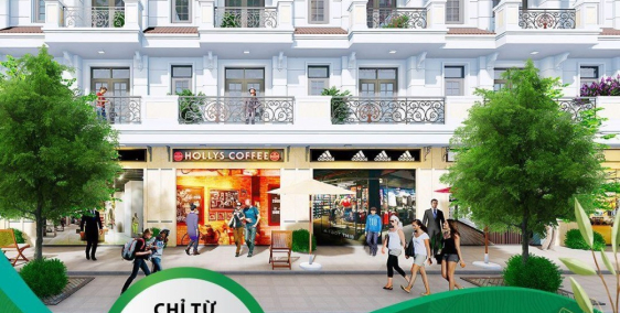 Nhà phố thương mại 4 tầng đã có sổ đỏ từng lô tại trung tâm KCN VSIP Bắc Ninh