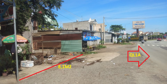 Đất kinh doanh 2 mặt tiền đường TP Long Khánh