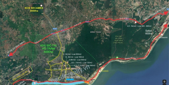 Chỉ 1.5 tỷ sở hữu ngay lô đất KDL Hồ Tràm - BRVT, thổ cư, sổ riêng, XD tự do. Lh