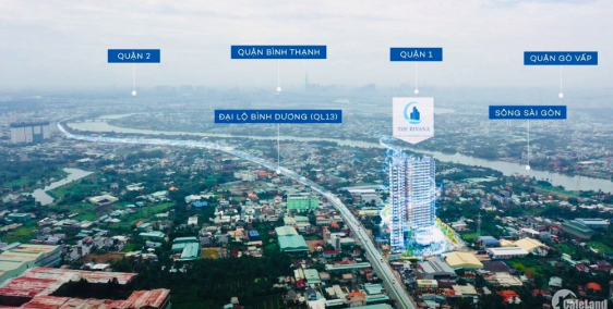 Căn hộ The Rivana mặt tiền Quốc Lộ 13 - căn 70m2 chỉ 31tr/m2