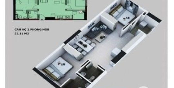 Bán căn hộ mới 100% P.Tam Hòa chỉ dọn vào ở đón Xuân về - giá 960TR/ 2 PN