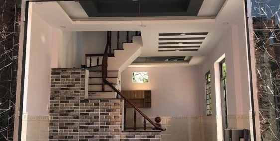 Nhà mới xây ngã ba Cầu Lớn Hóc Môn 4x8, 4x12 giá 600tr, sổ hồng riêng