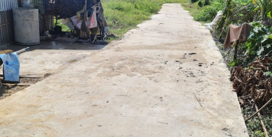 Đất mặt tiền đường bê tông 4m có điện đường 5*42 giá 285 triệu