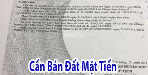 Cần Bán Đất Mặt Tiền Đường Nguyễn Thị Sáng, DT 1403M2.