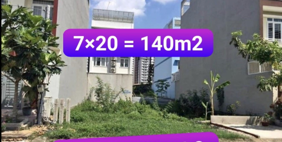 Đất chính chủ Tân Thới Nhất Q12 có sổ dt 140m2/1 Tỷ 800