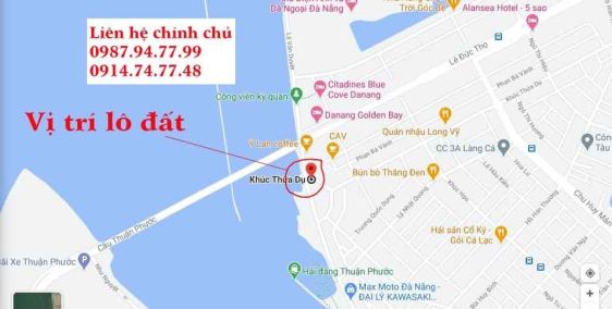 Bán đất 2 mặt tiền View sông Hàn - Đà Nẵng