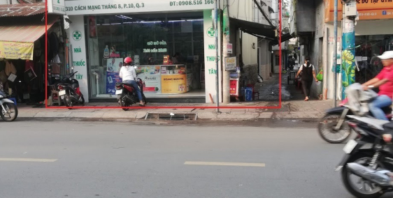 Cho thuê nhà góc 2 MT 310 CMT8, Phường 10, Quận 3