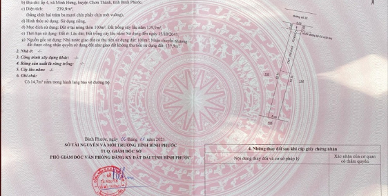 cần bán gấp trước tết lô đất xây trọ 240m² gần KCN Minh Hưng, Chơn Thành