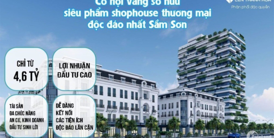 Sắp ra mắt shophouse Solaria Center Sầm Sơn:“Ngọc sáng xứ Thanh”