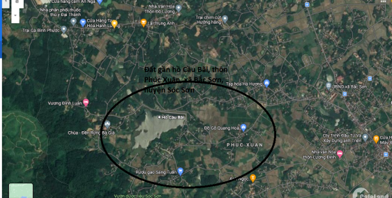 Đất nhà vườn Sóc Sơn, x.Bắc Sơn hồ Cầu Bãi sổ chính chủ.