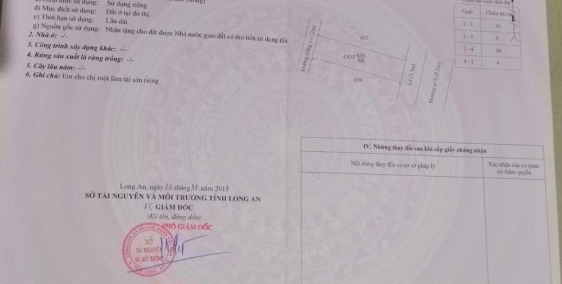 Chính Chủ Bán Đất Đường số 6 KDC phường 5, Tp Tân An, Long An